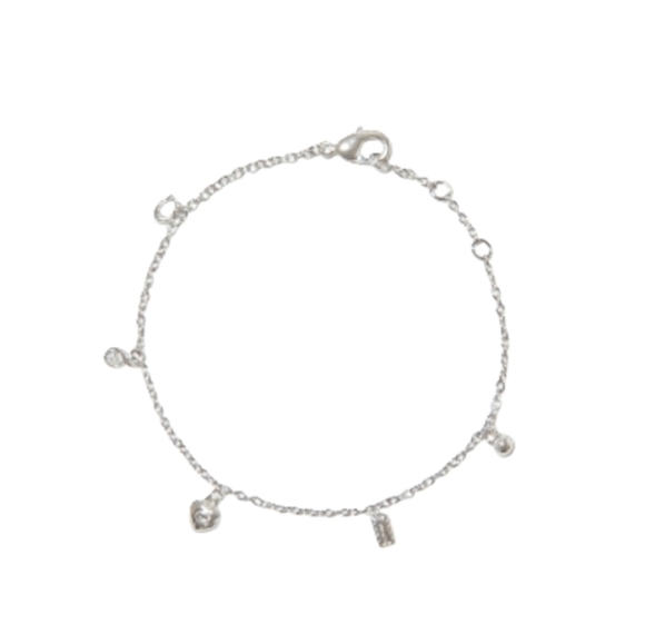 Coach Jewelry - Coach Charm Bracelet Silver Plated Brass